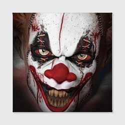 Холст квадратный Зомби клоун, цвет: 3D-принт — фото 2