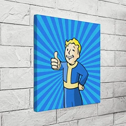 Холст квадратный Fallout Blue, цвет: 3D-принт — фото 2