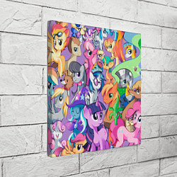 Холст квадратный My Little Pony, цвет: 3D-принт — фото 2
