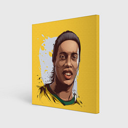 Холст квадратный Ronaldinho Art цвета 3D-принт — фото 1