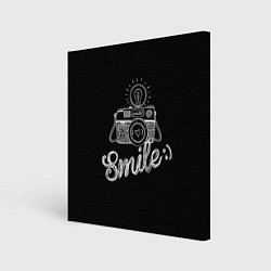 Холст квадратный Smile, цвет: 3D-принт