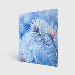 Холст квадратный Снежные иголки, цвет: 3D-принт