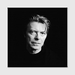 Холст квадратный David Bowie: Black Face, цвет: 3D-принт — фото 2