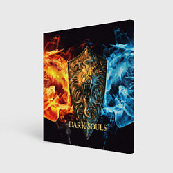 Холст квадратный Dark Souls: Lion Shield, цвет: 3D-принт