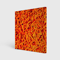 Холст квадратный Морковь, цвет: 3D-принт