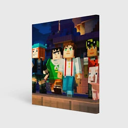Холст квадратный Minecraft Men's, цвет: 3D-принт