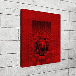Холст квадратный DOOM: Monster, цвет: 3D-принт — фото 2