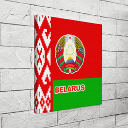 Холст квадратный Belarus Patriot, цвет: 3D-принт — фото 2
