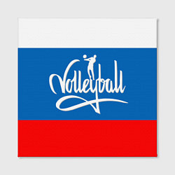Холст квадратный Волейбол 27, цвет: 3D-принт — фото 2