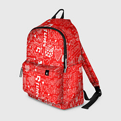 Рюкзак Valentine Pattern, цвет: 3D-принт