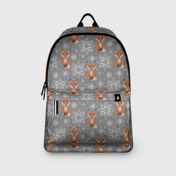 Рюкзак Зимние лисицы, цвет: 3D-принт — фото 2