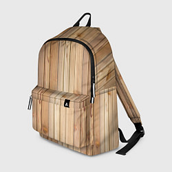 Рюкзак Деревянная обшивка, цвет: 3D-принт