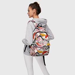Рюкзак Карпы кои в сакуре, цвет: 3D-принт — фото 2