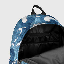 Рюкзак Морские волны графика, цвет: 3D-принт — фото 2