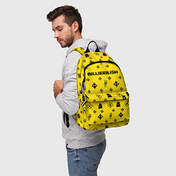 Рюкзак Billie Eilish: Yellow Pattern, цвет: 3D-принт — фото 2