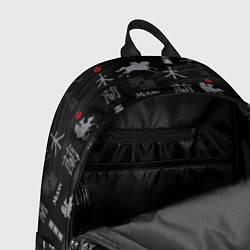 Рюкзак Mulan Black Pattern, цвет: 3D-принт — фото 2