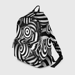Рюкзак Полосатые 3D круги, цвет: 3D-принт