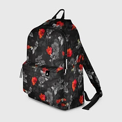 Рюкзак Красные цветы, цвет: 3D-принт