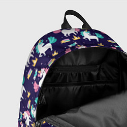 Рюкзак Unicorn pattern, цвет: 3D-принт — фото 2