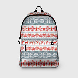 Рюкзак Новогодний пиксельный узор, цвет: 3D-принт — фото 2