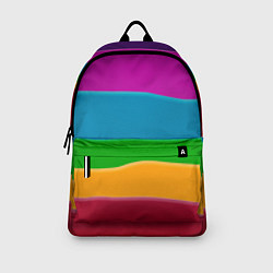 Рюкзак Разноцветные полоски, цвет: 3D-принт — фото 2