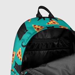 Рюкзак Котики и Пиццы, цвет: 3D-принт — фото 2