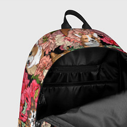 Рюкзак Корги & Цветы, цвет: 3D-принт — фото 2
