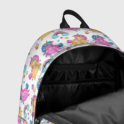 Рюкзак Цветные Единорожки Паттерн, цвет: 3D-принт — фото 2
