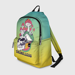 Рюкзак Поганки на черепе Психоделика, цвет: 3D-принт