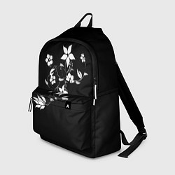 Рюкзак Цвета цветов черное, цвет: 3D-принт