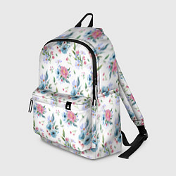 Рюкзак Весенние акварельные цветы, цвет: 3D-принт
