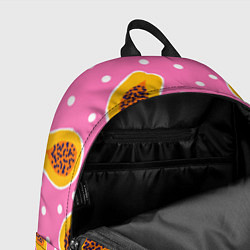 Рюкзак Папайя на розовом, цвет: 3D-принт — фото 2