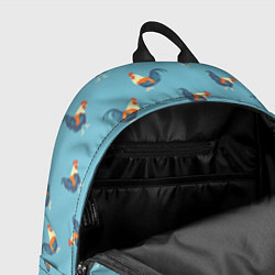 Рюкзак Петушки паттерн, цвет: 3D-принт — фото 2