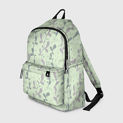 Рюкзак Растительный зеленый узор, цвет: 3D-принт