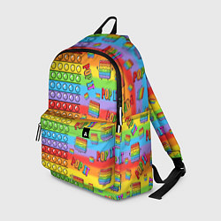 Рюкзак POP IT СМАЙЛЫ, цвет: 3D-принт