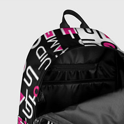 Рюкзак ИГРА В КАЛЬМАРА ЧЁРНО БЕЛЫЙ ПАТТЕРН ЛОГО, цвет: 3D-принт — фото 2