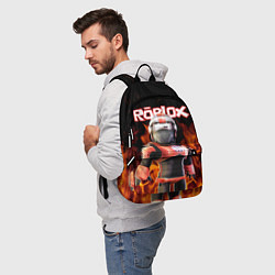 Рюкзак ROBLOX FIRE РОБЛОКС ОГОНЬ ПОЖАРНЫЙ, цвет: 3D-принт — фото 2