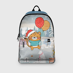 Рюкзак Новогодний тигренок с шариками, цвет: 3D-принт — фото 2