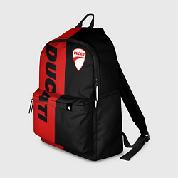 Рюкзак DUCATI BLACK RED BACKGROUND, цвет: 3D-принт