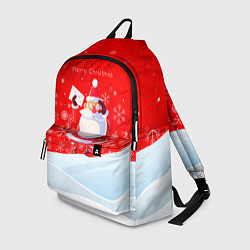 Рюкзак Дед Мороз с подарочным конвертом, цвет: 3D-принт