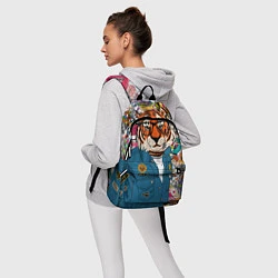 Рюкзак Стикербомбинг с тигром, цвет: 3D-принт — фото 2