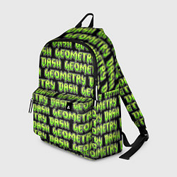 Рюкзак Geometry Dash: Green Pattern Logo, цвет: 3D-принт