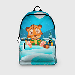 Рюкзак Новогодние подарки Тигр 2022, цвет: 3D-принт — фото 2