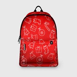 Рюкзак Happy New Year - Новогодний узор, цвет: 3D-принт — фото 2