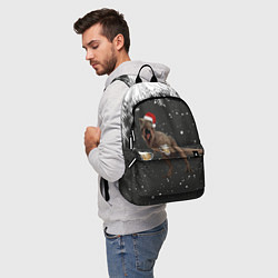 Рюкзак ПИВОЗАВР НОВОГОДНЯЯ НОЧЬ, цвет: 3D-принт — фото 2
