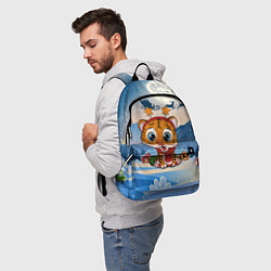 Рюкзак Маленький тигренок с рожками, цвет: 3D-принт — фото 2