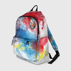 Рюкзак Красочный лев на цветном облаке, цвет: 3D-принт