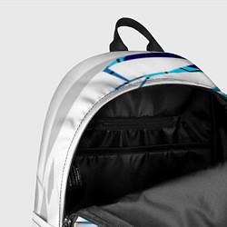 Рюкзак 3D ВЗРЫВ ПЛИТ Белые и синие осколки, цвет: 3D-принт — фото 2