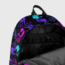 Рюкзак Следы неоновых рук, цвет: 3D-принт — фото 2