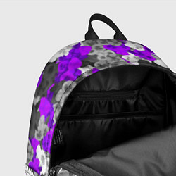 Рюкзак Абстрактные фиалочки, цвет: 3D-принт — фото 2